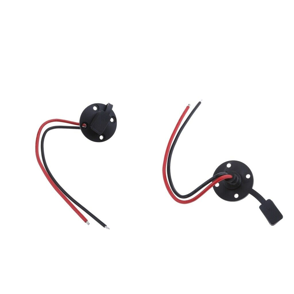 2 Pieces Auto Motorcycle Boat SAE Adapter Connector with Waterproof Cap