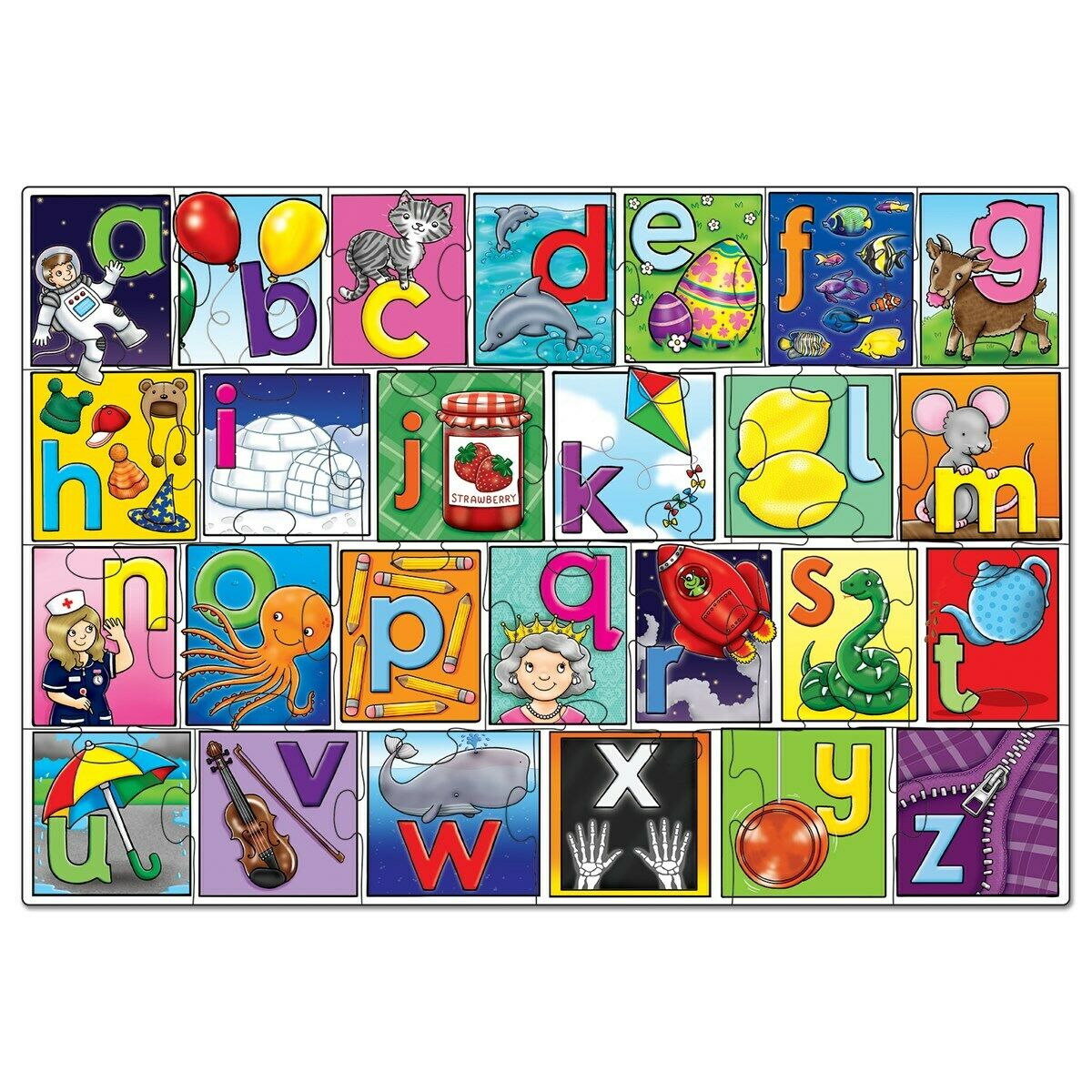 Orchard Toys 238 Big Alphabet abc Lowercase Jigsaw Puzzle Toddler Children 3yrs+