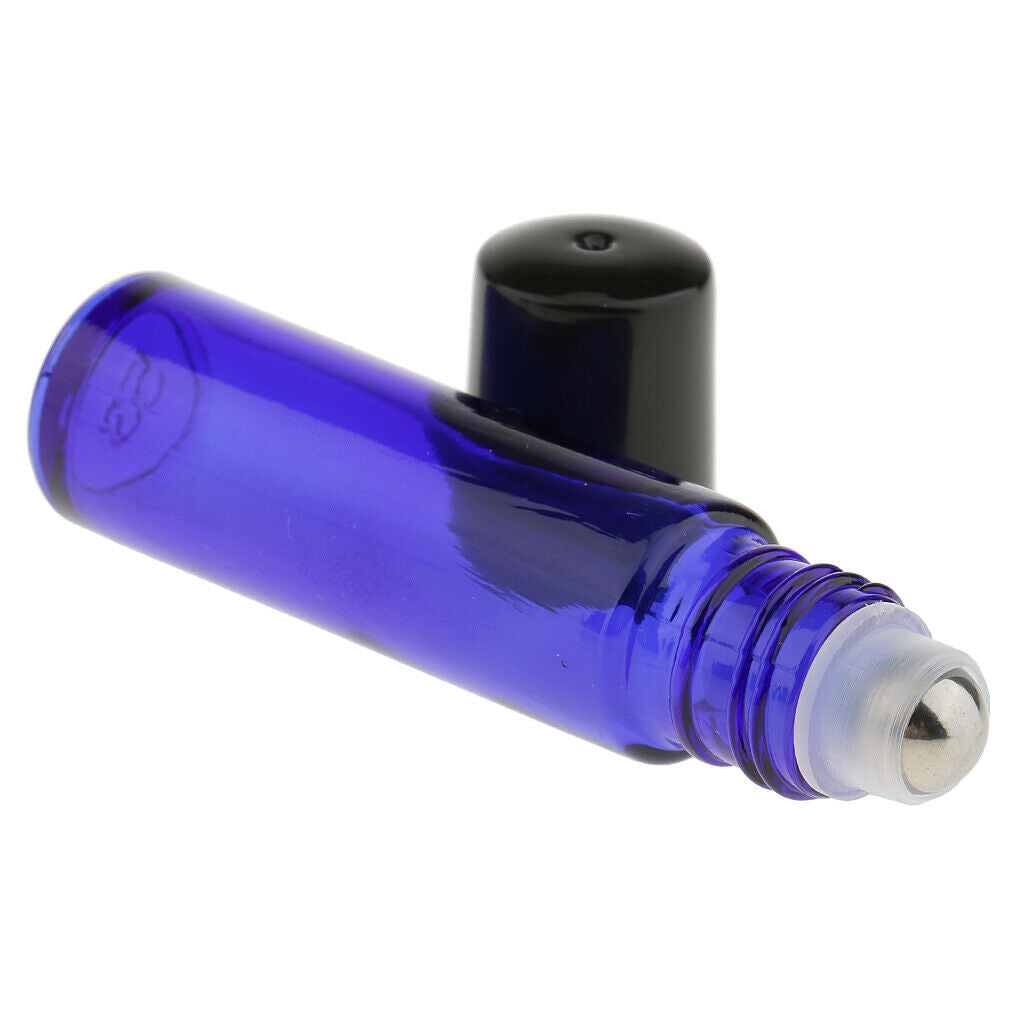 12x GLASS Essential Oils Empty Roller Ball Bottles