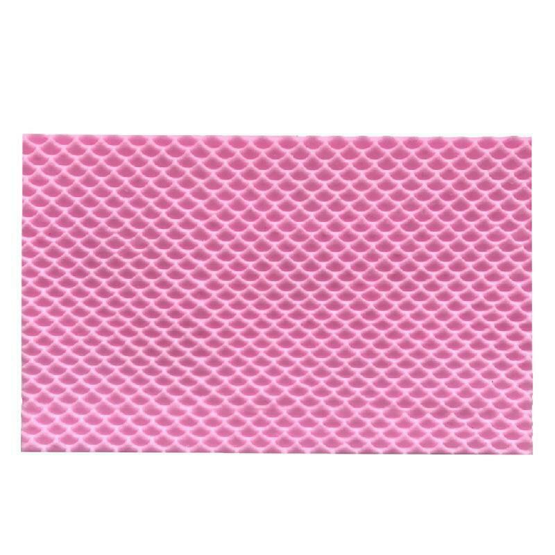 Fish Tail Scales Silicone Mold Cake Border Decoration Tool Lace Mat Fondant Mold