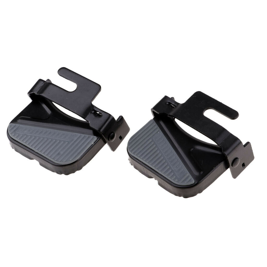 Non-slip Bike Pedals Thicken Bicycle Folding Rear Foot Feet Rest Pedal Stand