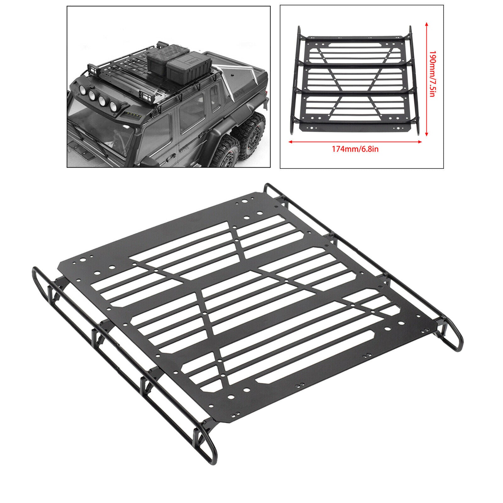 1:10 Metal Luggage Rack for -6 G63 -4 G500 Buggy Truck