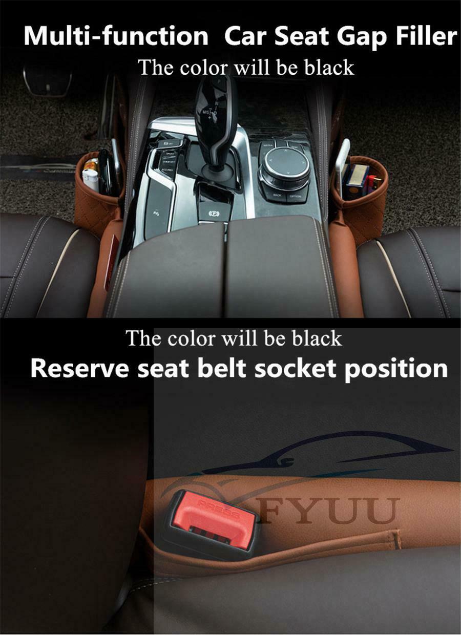 2pc Seats Leak Soft Padding Phone Cards Cup Bottle Holder Storage Organizers