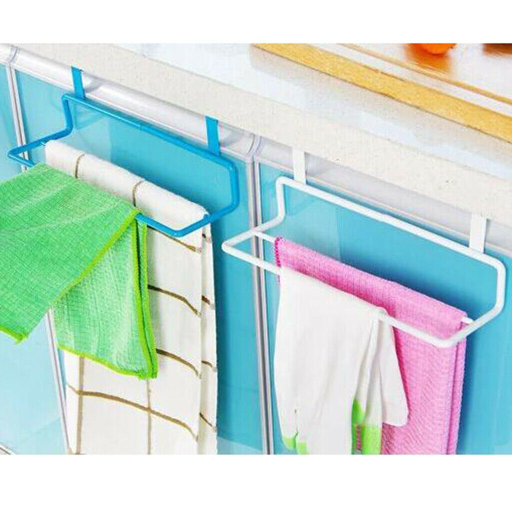 Multi-functional Over the Door Towel Rack Bathroom Towel Hanger Blue