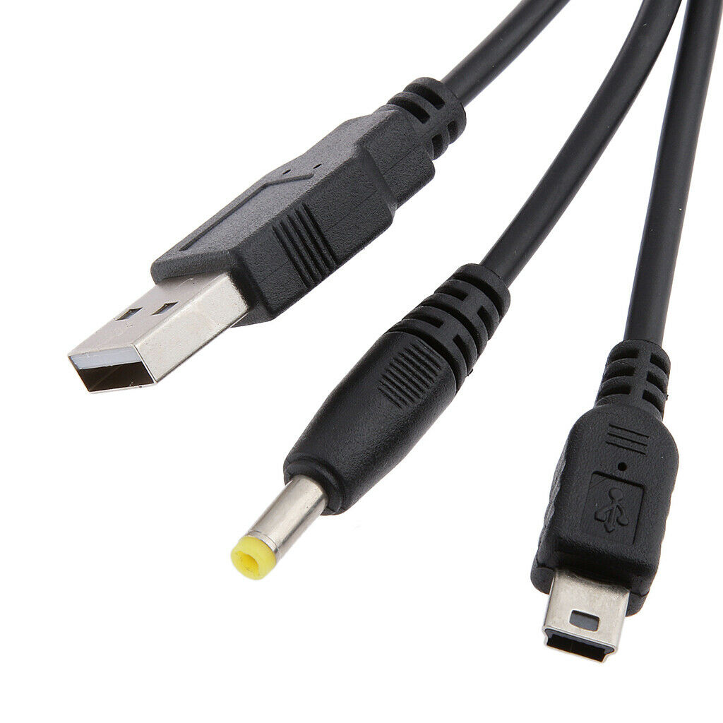2in 1 USB Data Charging Charger Cable For  PSP 1000