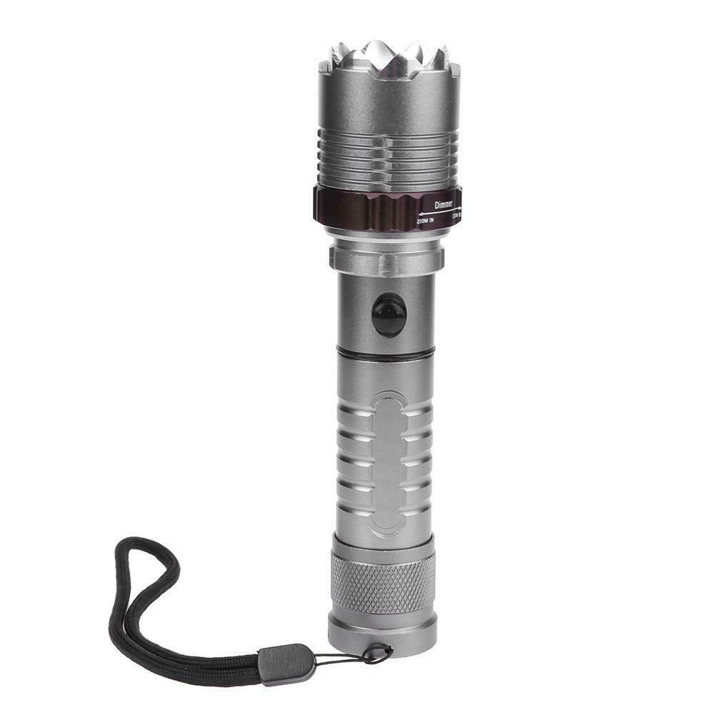 3 Mode XML-T6 1000LM Outdoor Metal LED Torch Zoomable Flashlight Camping @