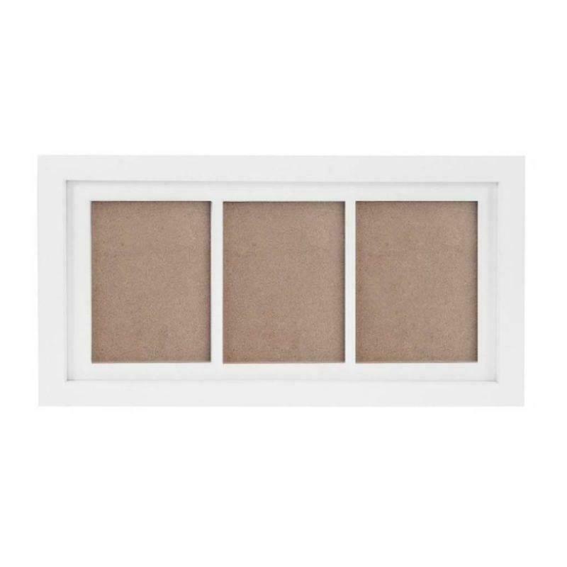 Baby Kid Children Foot Finger Hand Wooden Photo Frame Set Print Clay Ink Kit