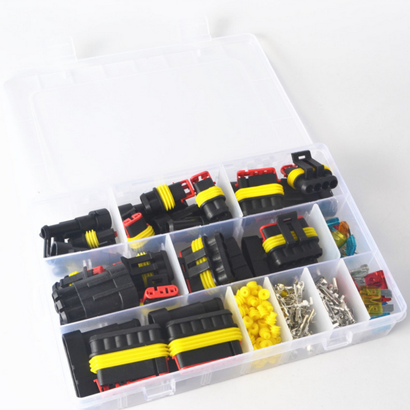 240pcs 12V Car Electrical Wire Connectors Plug Terminals Assortment Waterproof