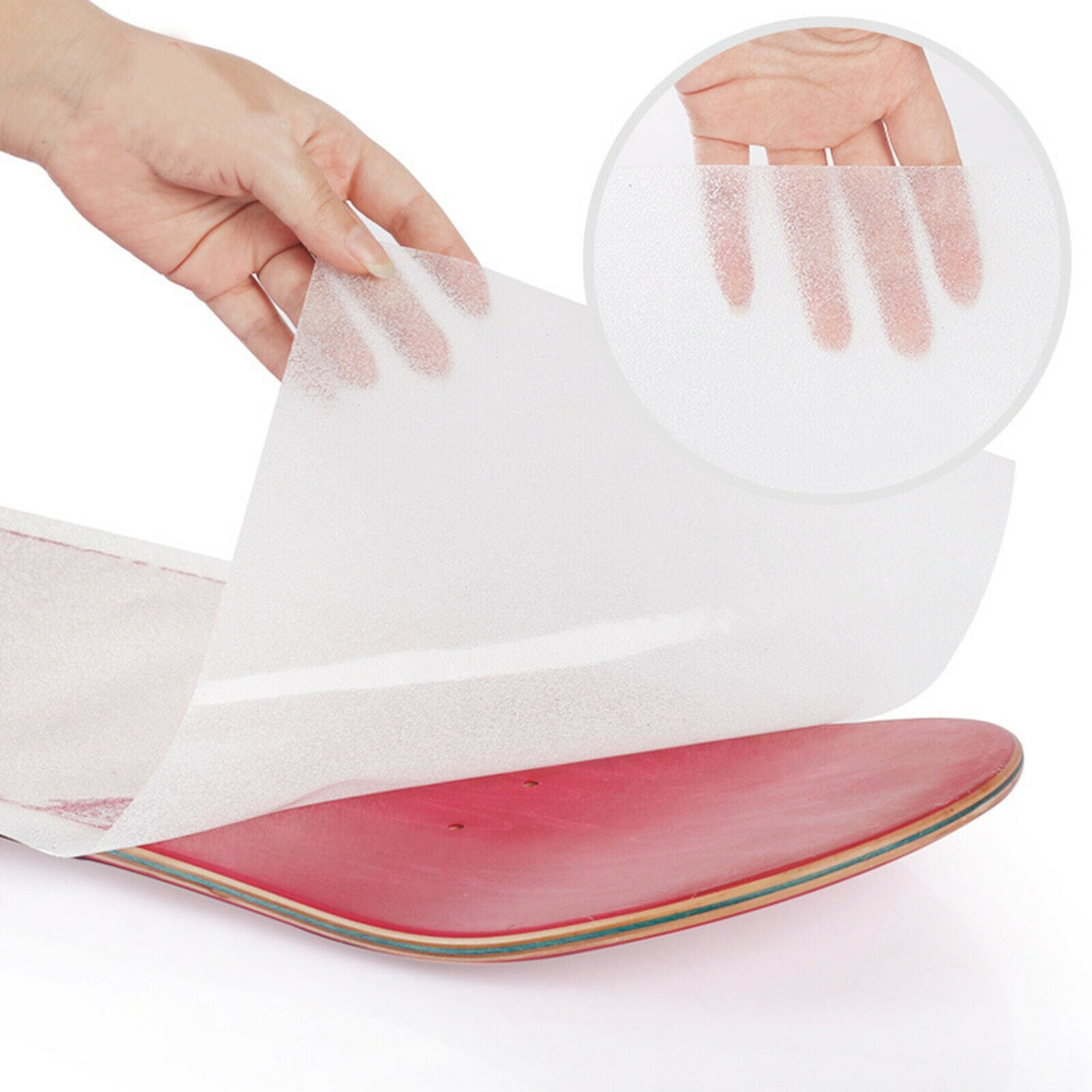 33x9.4'' Skateboard Grip Tape Clear Longboard Griptape Sandpaper for Scooter