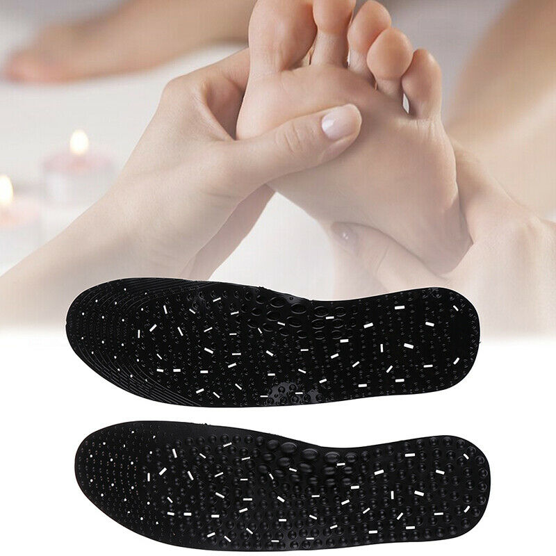 1 Pair Massage Insoles Negative Ion Acupressure Feet Care Protector Breathabl TL