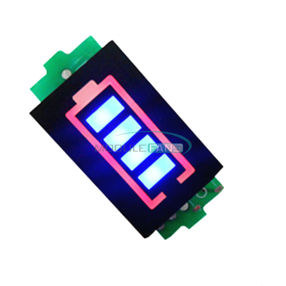 4S Lithium Battery Capacity Indicator Module Blue Display Power Tester 16.8V