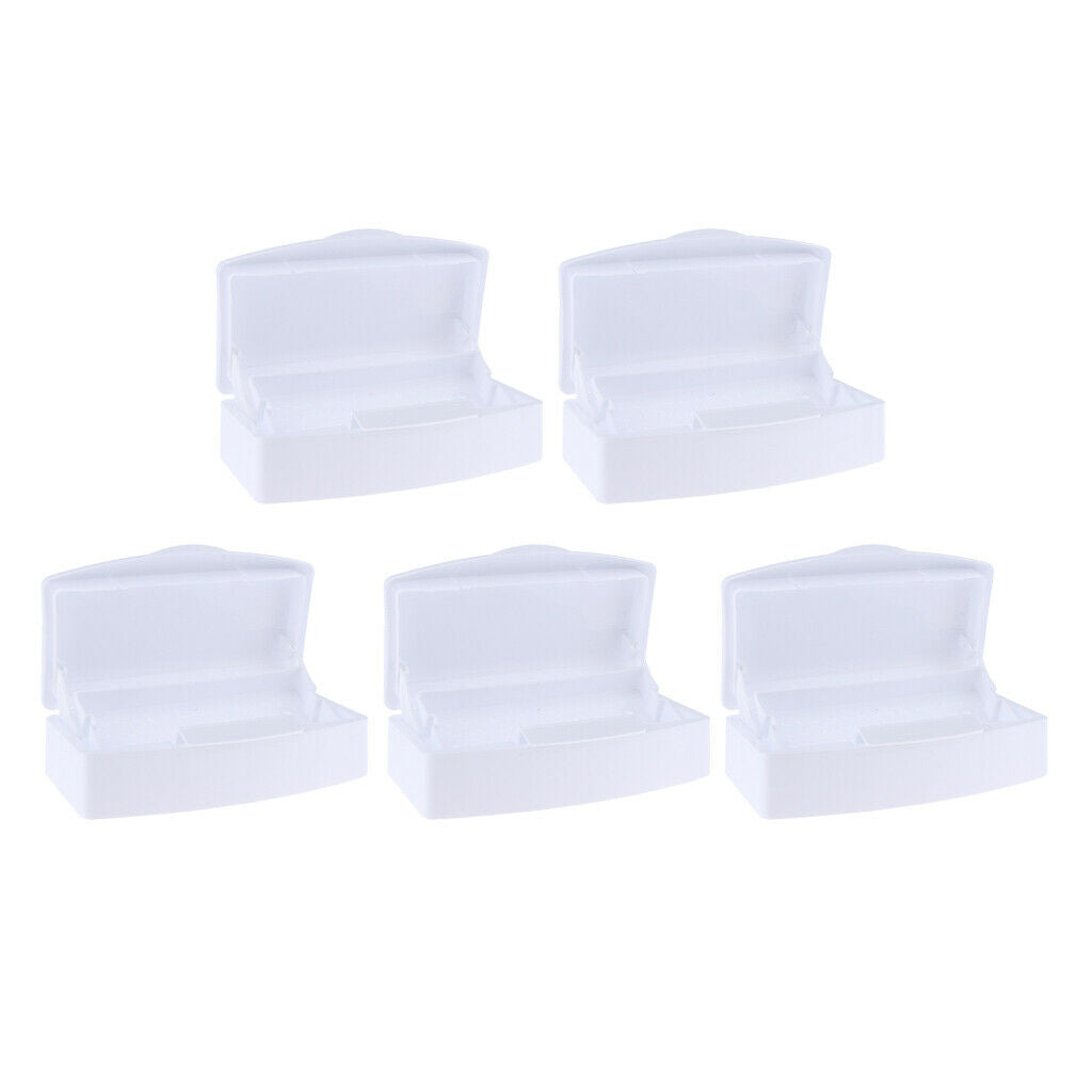 5x Plastic Sterilizing Tray Disinfectant Jar for Salon Barber Styling Nail Toolc