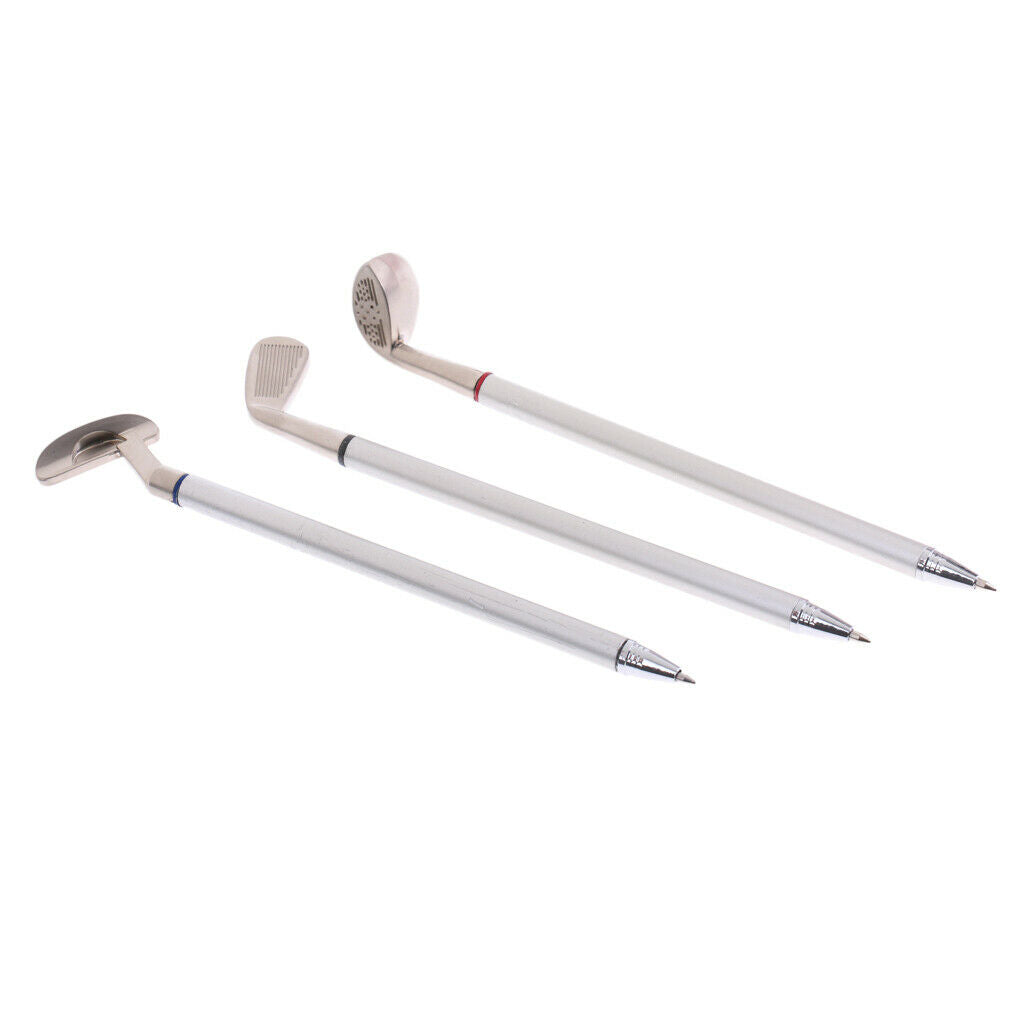 3 pcs golf club ballpoint pen golf pen kit ballpoint pen set
