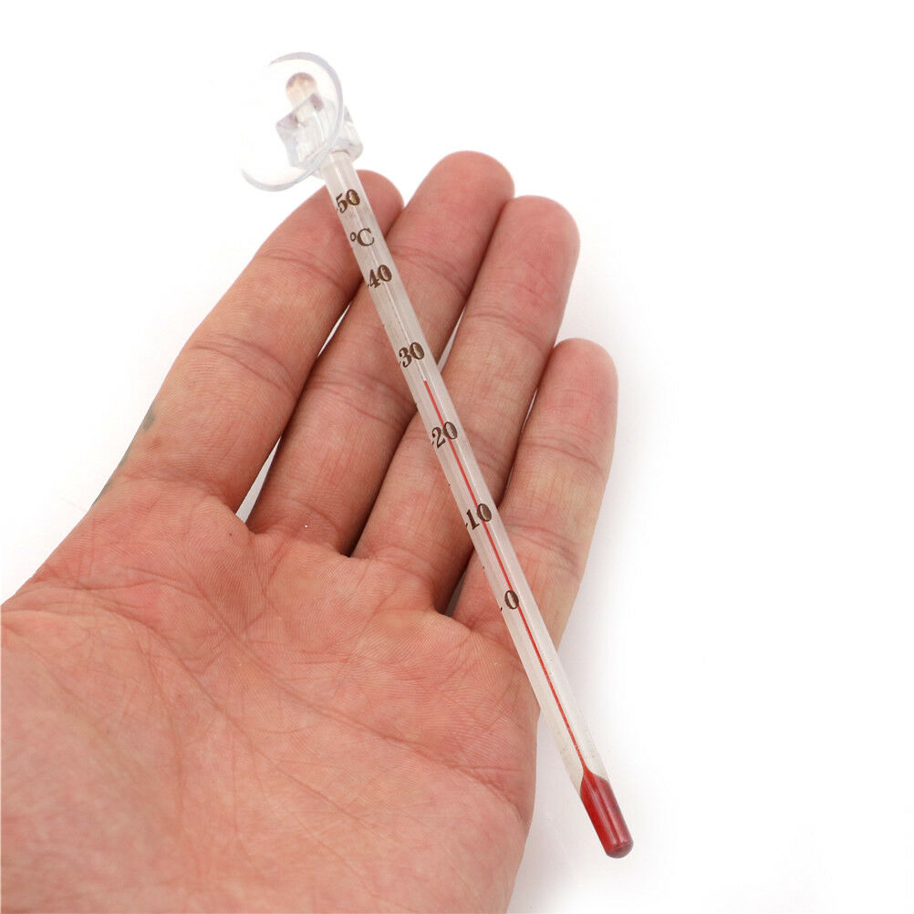 Aquarium Submersible Glass Thermometer with Suction Hydrometer Fish Tank t.l8