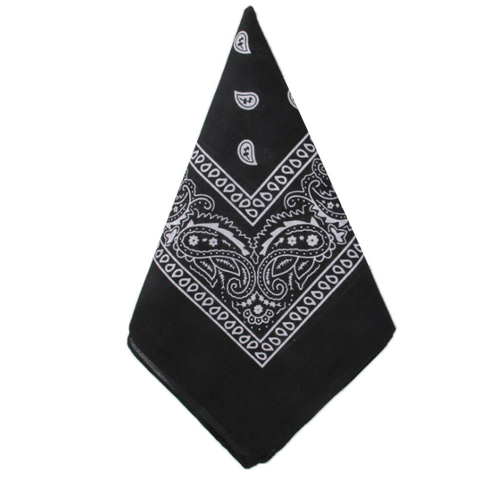3 Pack Unisex Novelty Paisley Cowboy Bandana Scarf Head Wrap Handkerchief
