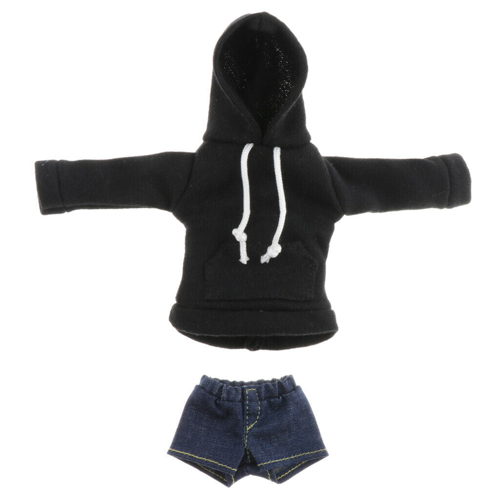 Fashionable BJD Hoodie and Short Pants for 1/6 BB Licca/Momoko/Azone Accs