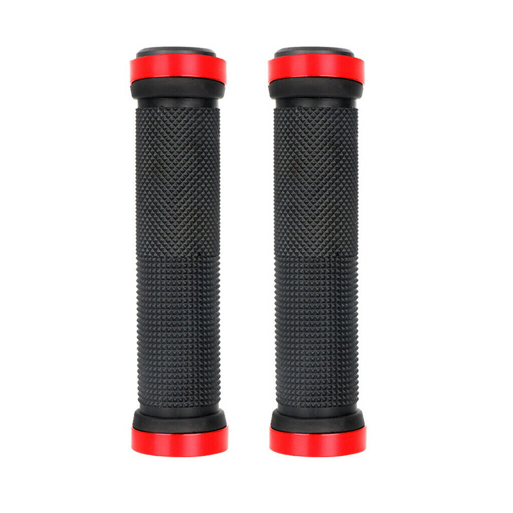2 Pairs Bike Handlebar Grips Aluminum Alloy Double Lock for BMX MTB Bike
