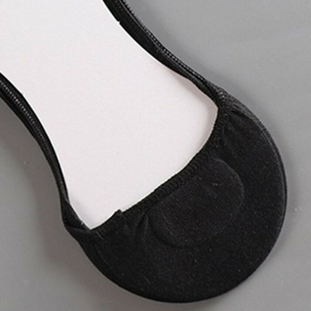 1Pair Fashion Ladies No Show Hidden Solid Ultrathin Flats Boat Socks Black