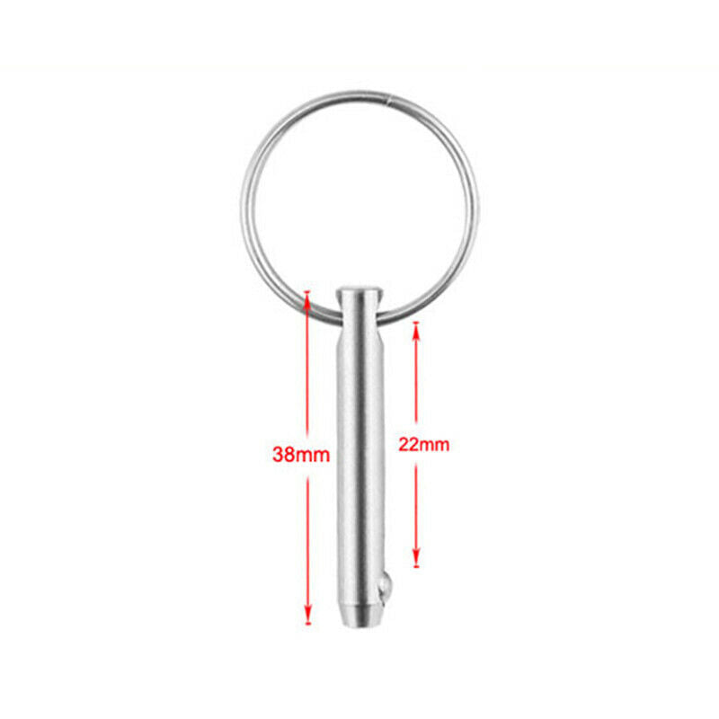 4X Quick Release Pin 1/4" Stainless Steel For Boat Bimini Top Marine Hardware US