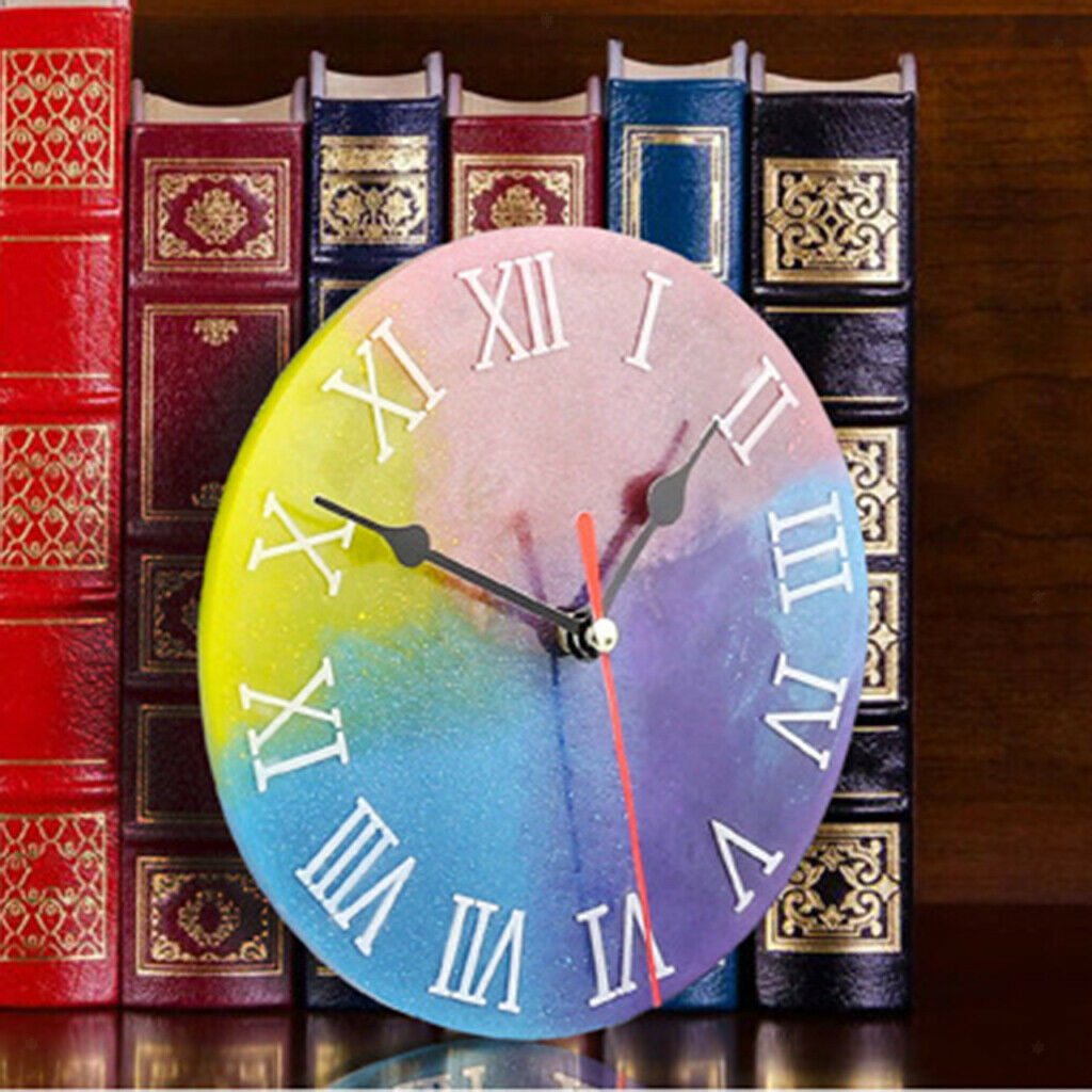1Pcs Clear Silicone Clock Mold, Arabic Numerals Clock Making Tool for DIY