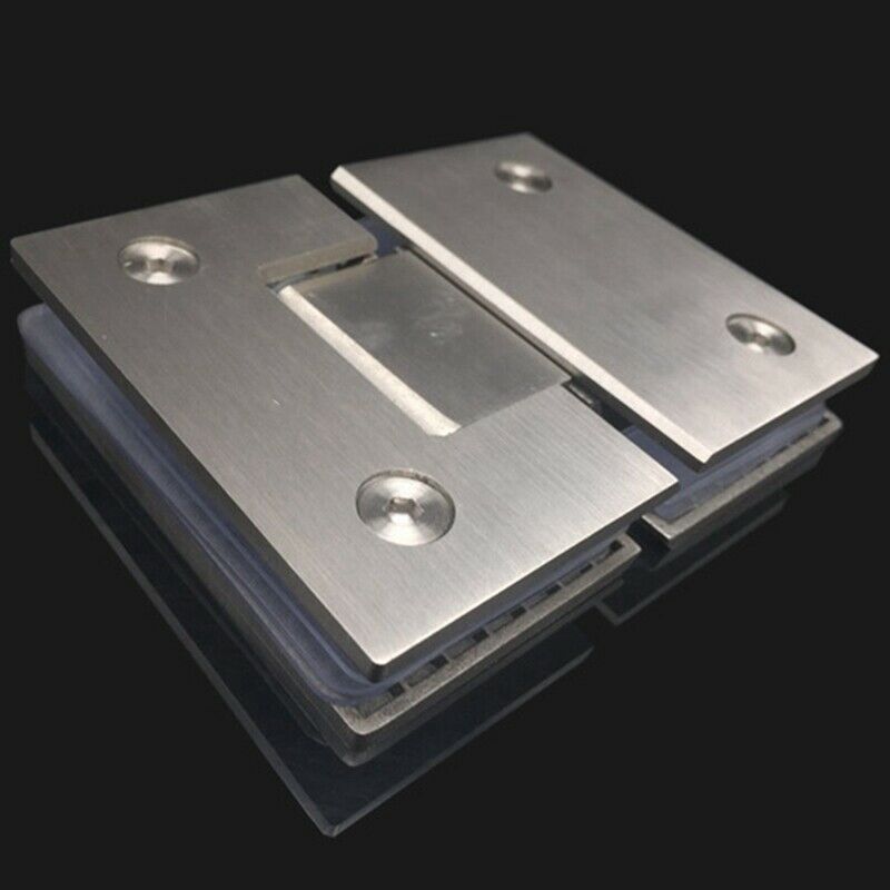 304 Stainless Steel Bathroom Clamp Shower Room Glass Hinge eless Glass Door P7E3