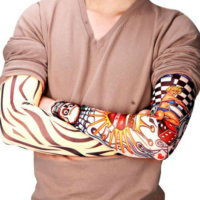 6 X Sleeve Cufflinks - Falsely Tattoos Different Sleeve Tattoo Sleeves New