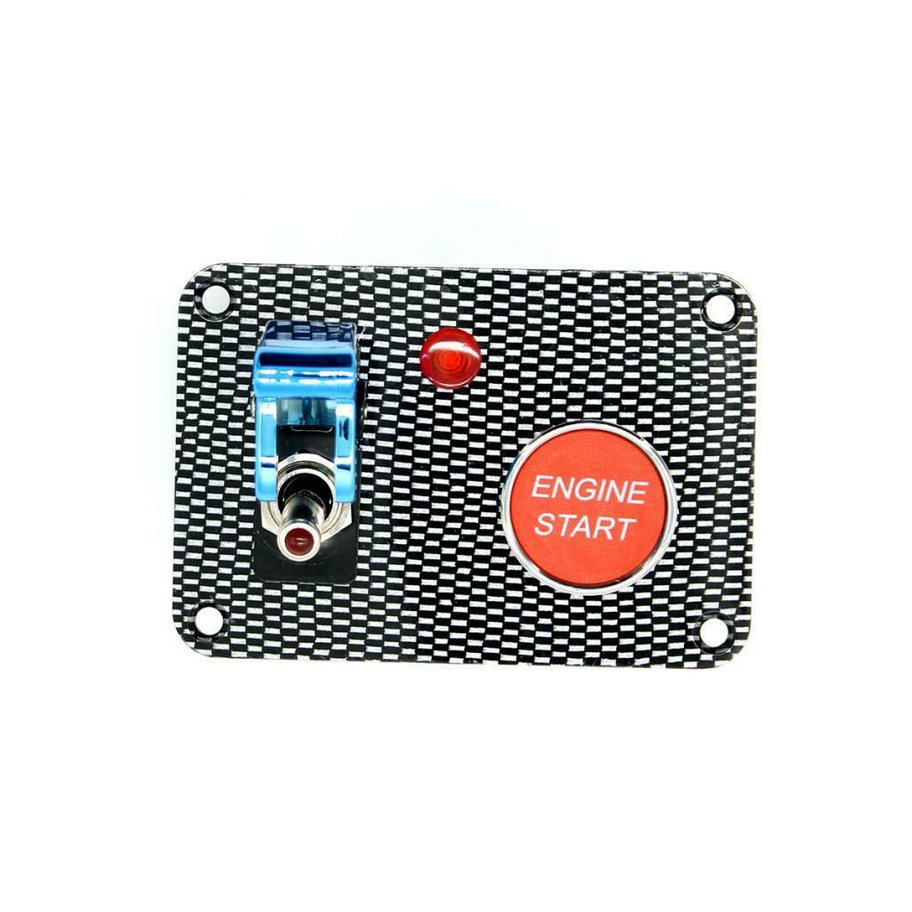 Red 2 buttons 12A auto start switch ignition switch panel engine start button