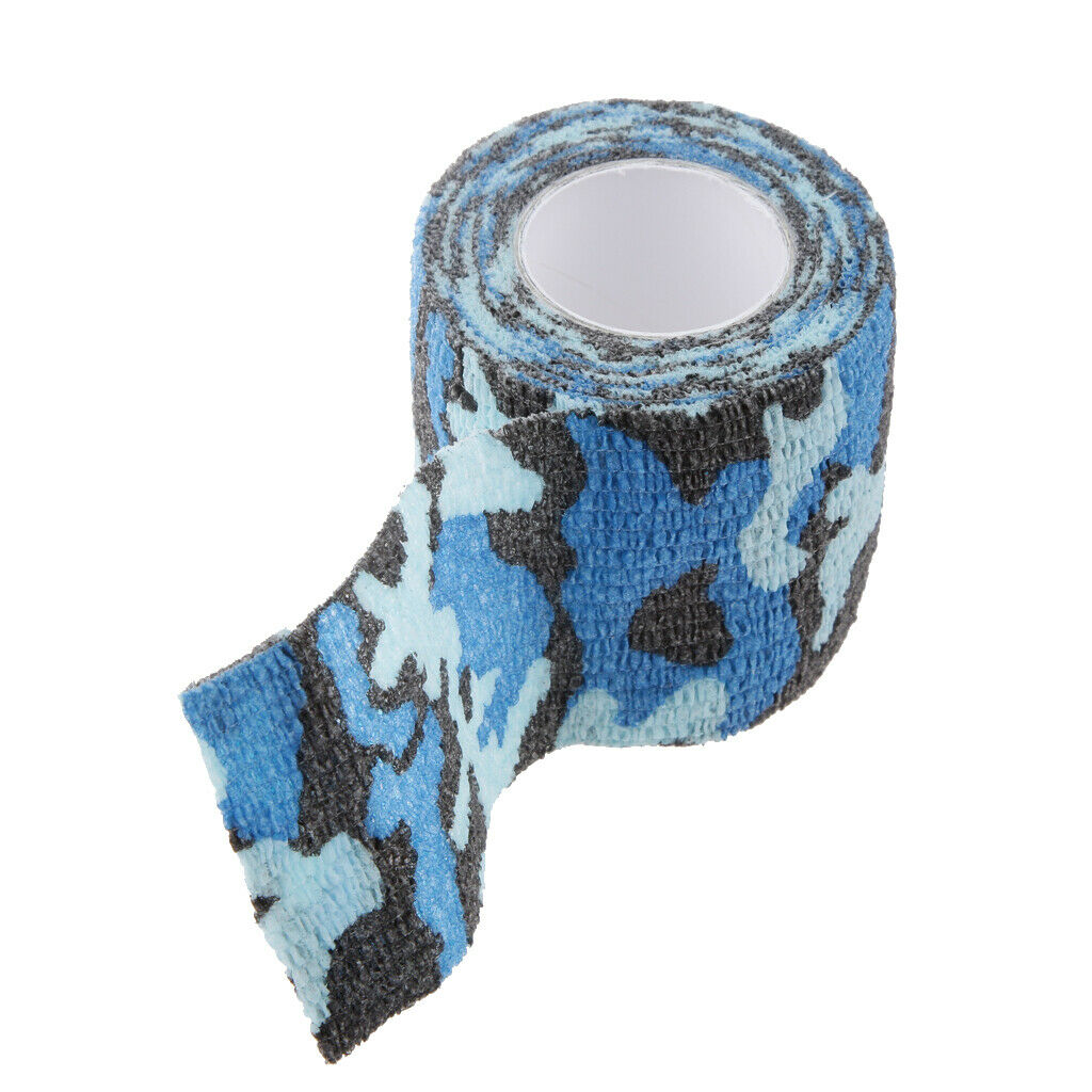 2Pcs Camouflage Tape Roll Hunting Shooting Stealth Wraps Cover Bandage 4.5m x
