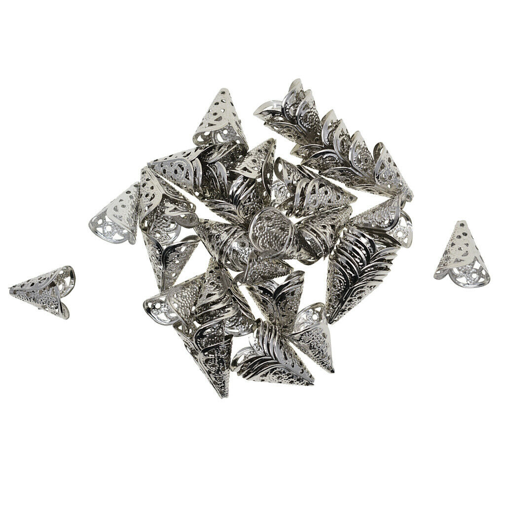 50 pieces bead caps bead caps metal bead end caps DIY jewelry accessories