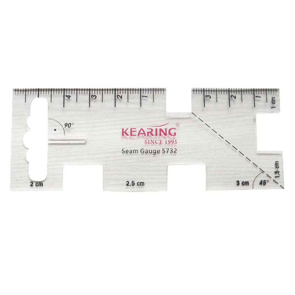 1pc Plastic Sewing Knitting Gauge Metric Ruler Seam Gauge for Sewing Craft