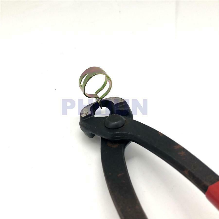 160x 6-17mm 8 Size 65MN Car Spring Clip Fuel Line Hose Water Pipe Air Tube Clamp