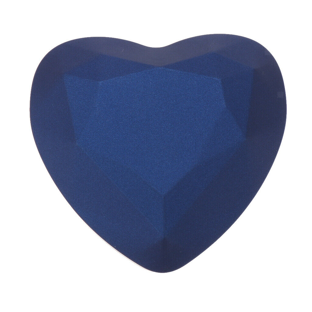 Heart Shaped Jewelry Bracelets Pendant Ring Box Case with LED Gift Blue Ring Box