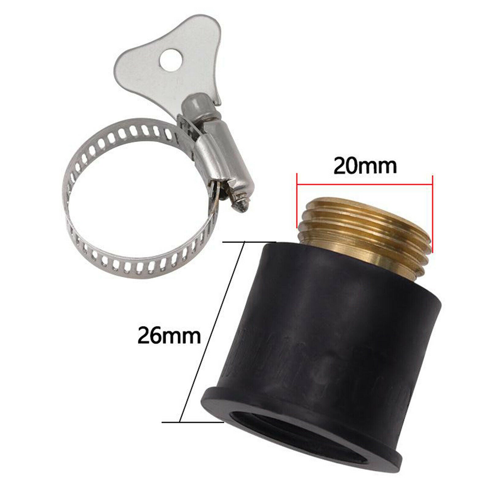 Universal Hose Adapter Threaded Water Faucet Connector Tube Washing Machine