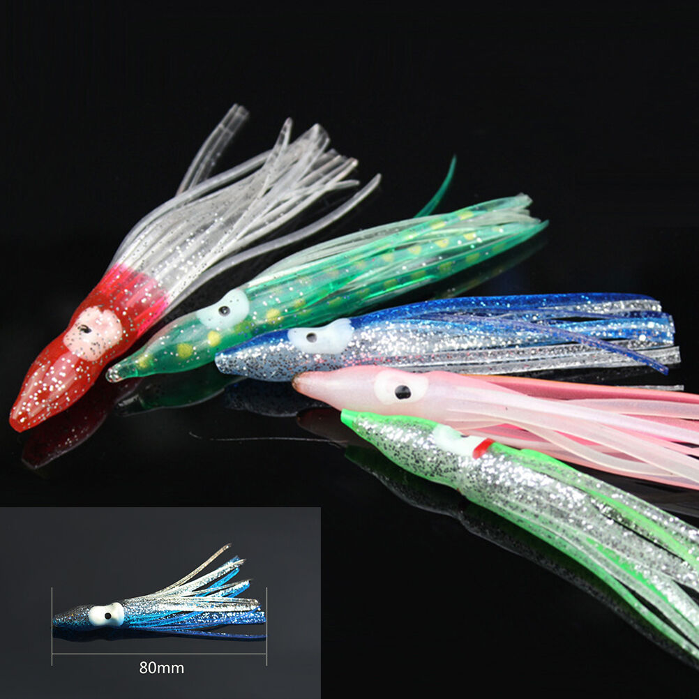 Fishing Lures Set Octopus Baits Combo Squid Skirt Lure Trolling Bai PxJC.l8