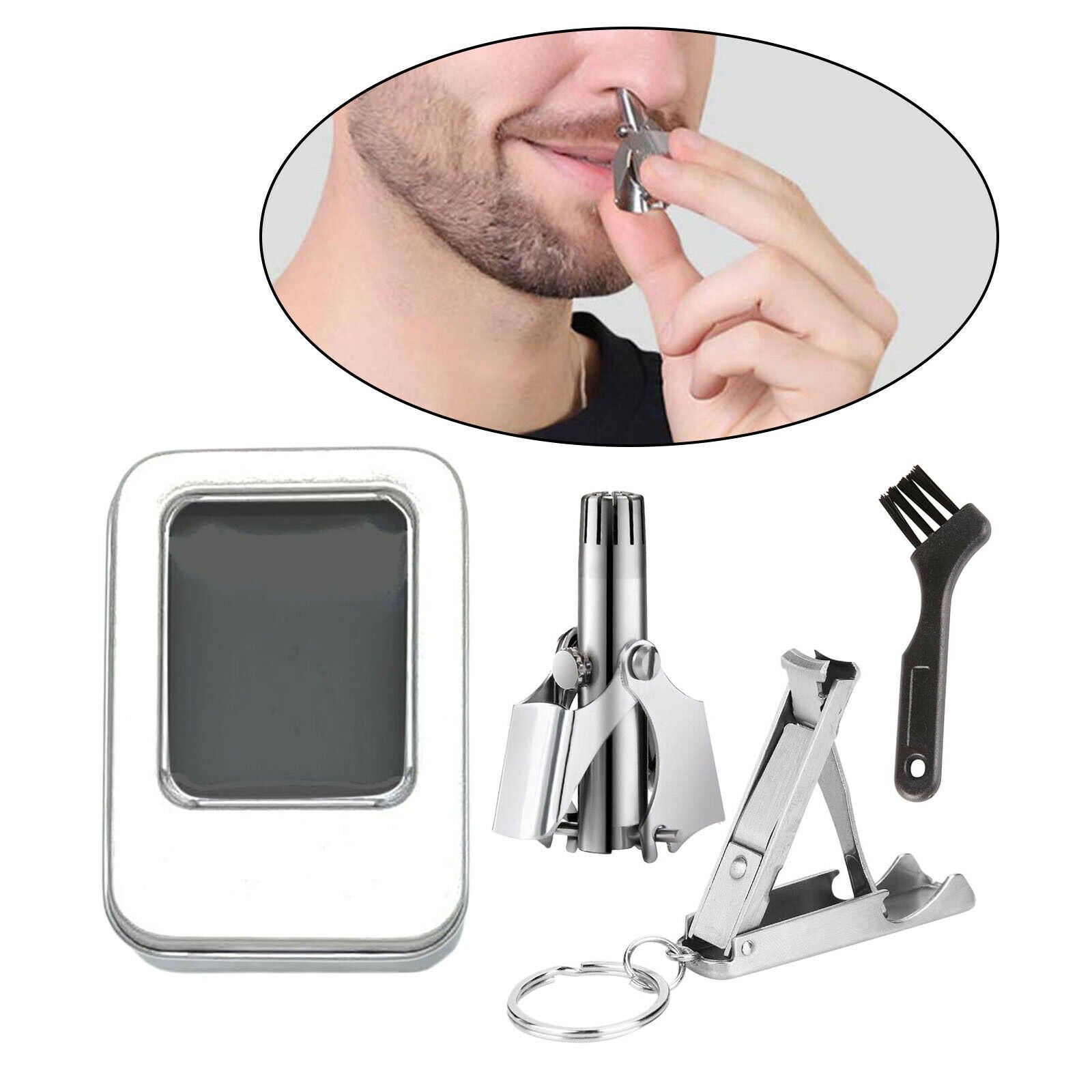 Mini Manual Nose Hair Trimmer Waterproof Nose Hair Remover Nasal Shaver