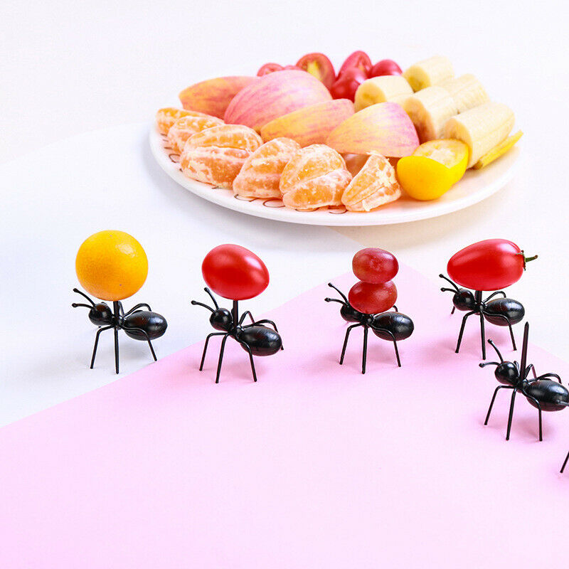 Mini Ant Fruit Fork Plastic Cake Dessert Forks Tableware For Party Decora.l8