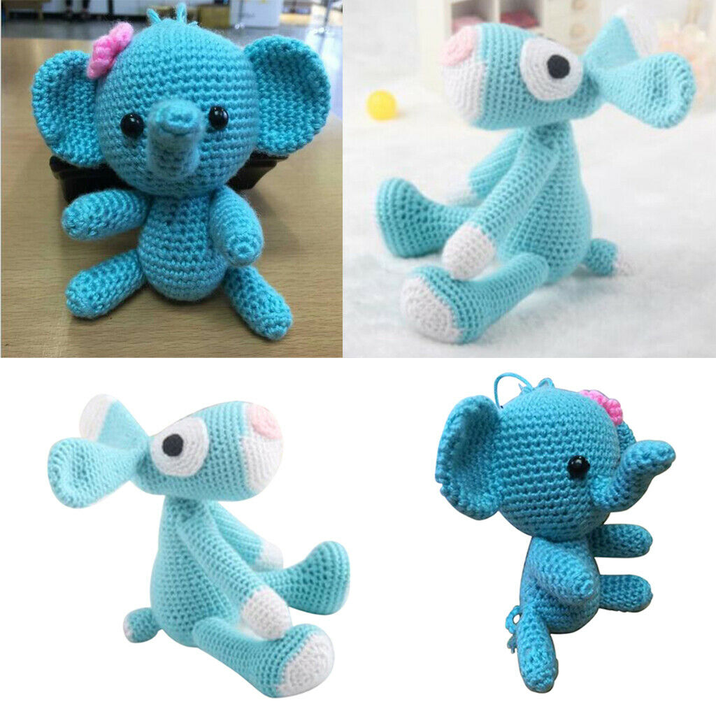 2 Pcs Cute Shape Hand Knitting Crochet Kit with Instructions, Easy to Follow