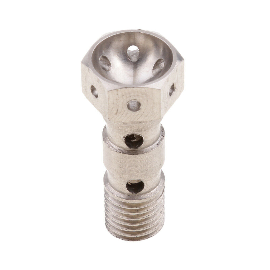 Titanium Double Banjo Bolt 10mm x Pitch 1.25 for Brembo Race Brake Dual Line