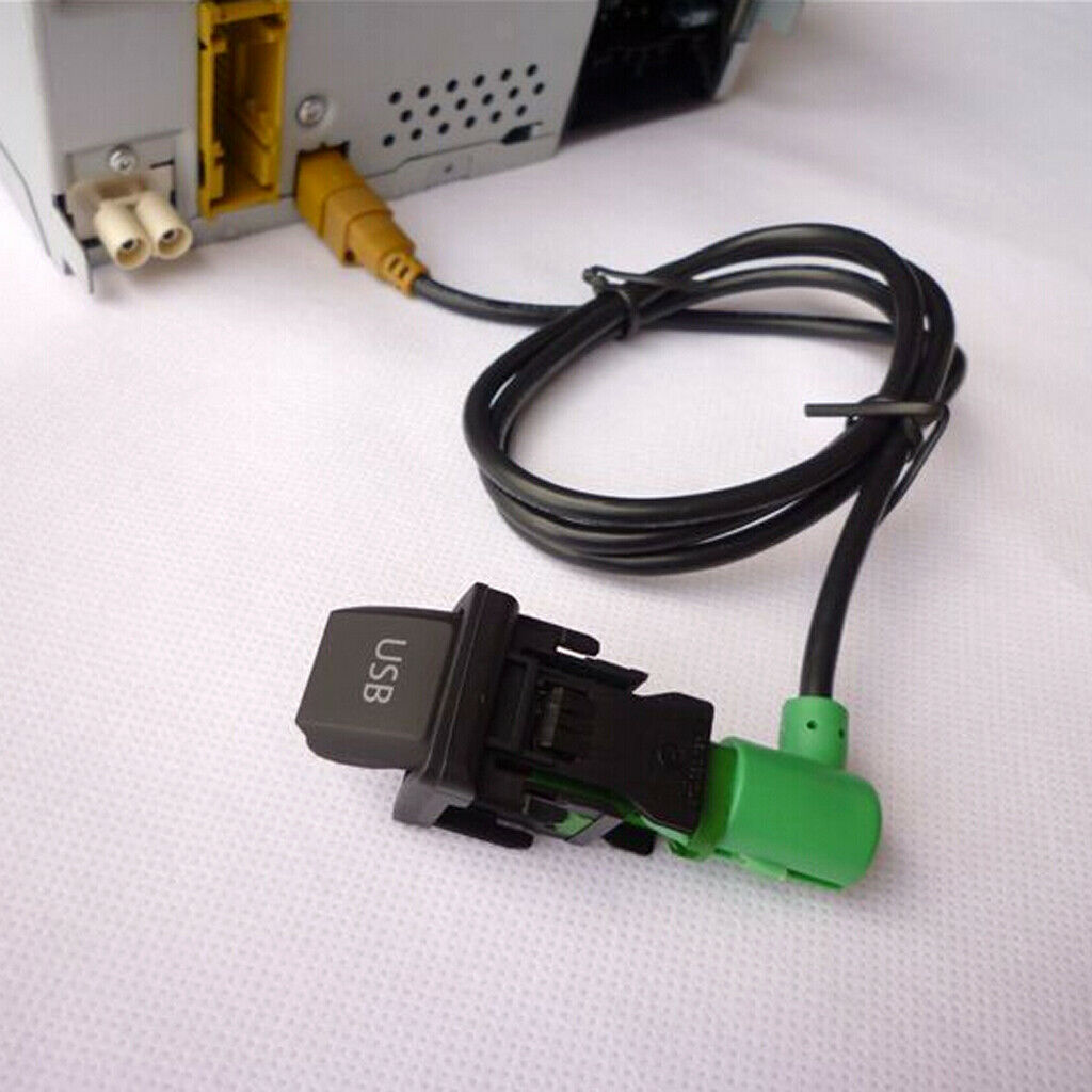 USB Switch W/ Wire Cable Cord For BMW 3 5 Series E87 E90 E91 E92 X5 X6