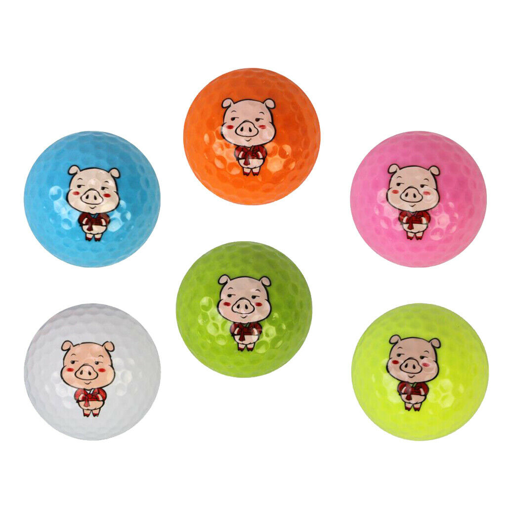 Premium Outdoor Sports Golf Balls, Super Soft Feel, Long Distance, Cute Pig