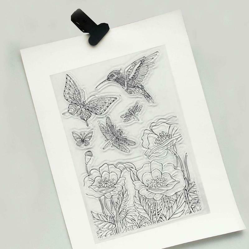 Hummingbird Silicone Clear Seal Stamp DIY Scrapbooking Embossing Photo Album