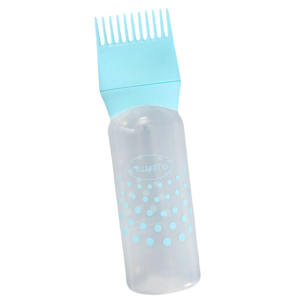 120ml Reusable Hair Dye Dye Bottle Applicator Brush Highlighting Comb 3pcs