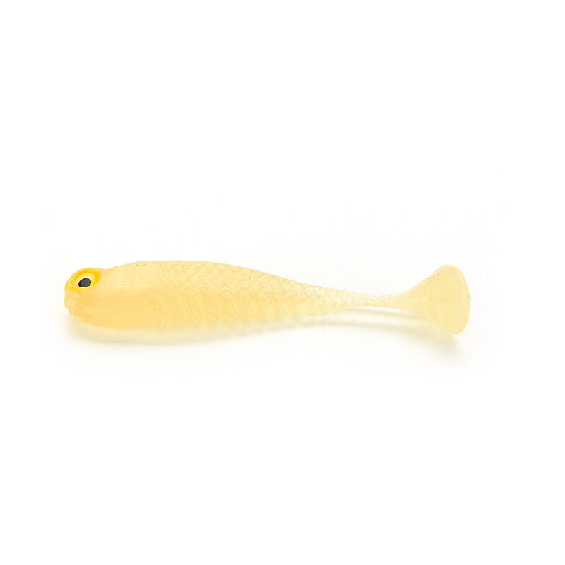 10x Soft Silicone Tiddler Bait Luminous Fishing Lure 0.18 inches Rubber、.DD