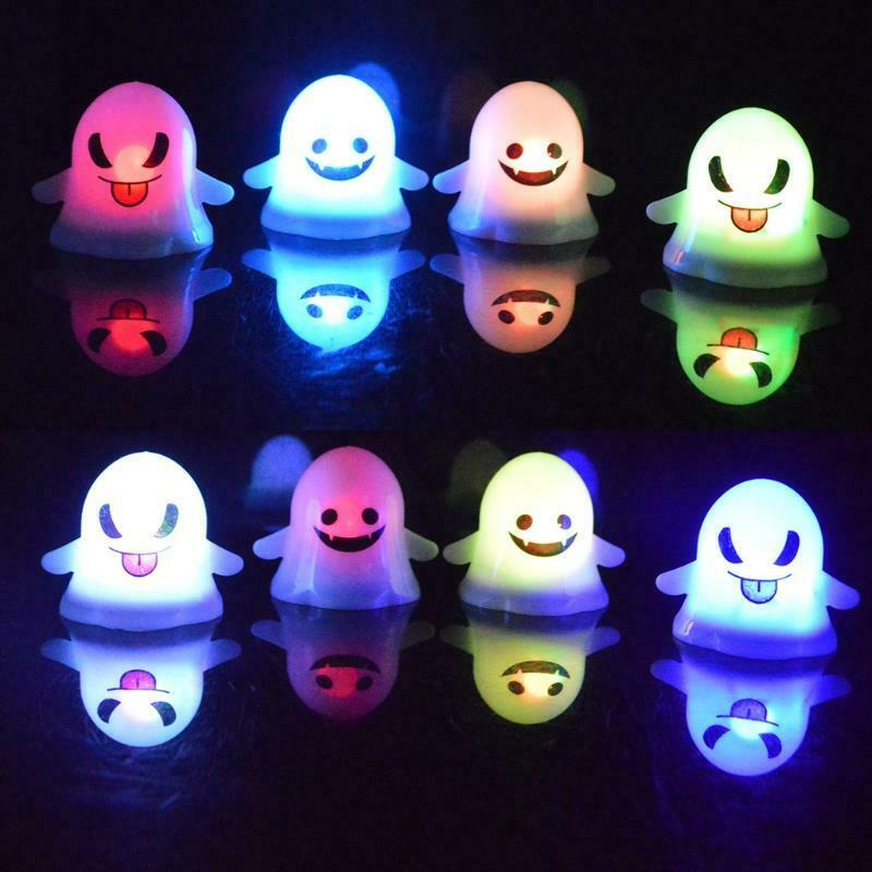 1PC Kids Night Light Plastic Ghost Shaped Cute Hanging Lights Holiday Gift