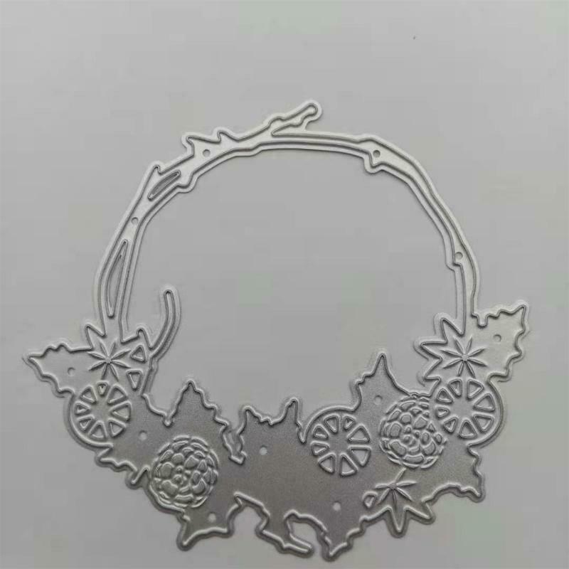 Wreath Metal Cutting Dies Stencil DIY Scrapbook Album Paper Card Template Mold