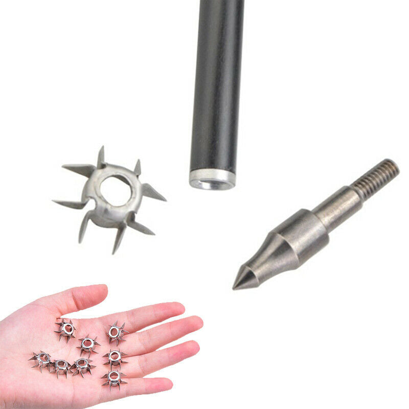 2Pcs 23Grain 8 Paw Archery Hunting Points Arrowheads Target Tips Accesso-.l8