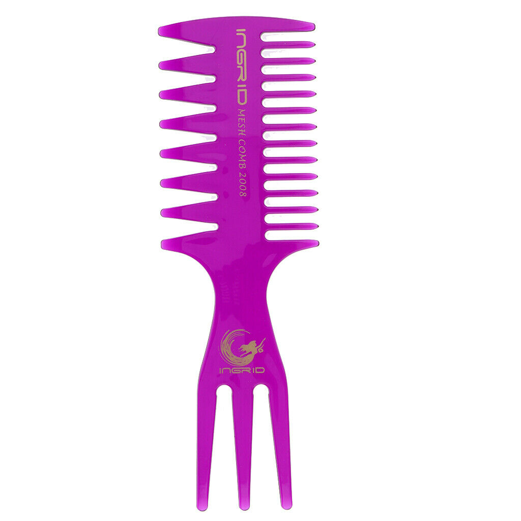 3 in 1 Anti-static Durable Hairbrush Changeful Hair Detangling Combs Purple