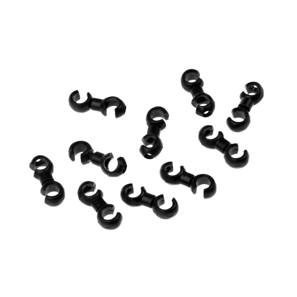 30Pcs Bike Cable Clips Rotating S-Hook Housing Tidy Brake Wire Fixing Holder