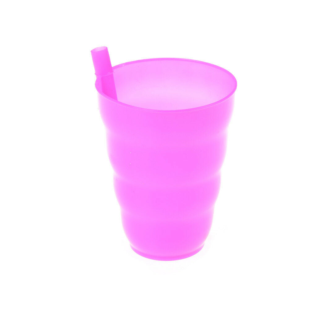 Kids Children Infant Baby Sip Cup with Built in Straw Mug Drink Solid Feed 20DF