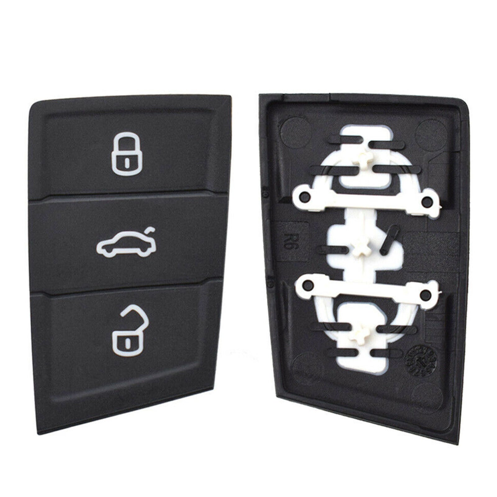 3 Buttons For VW Polo Golf 7 Tiguan Replacement Rubber Pad Remote Key Shell